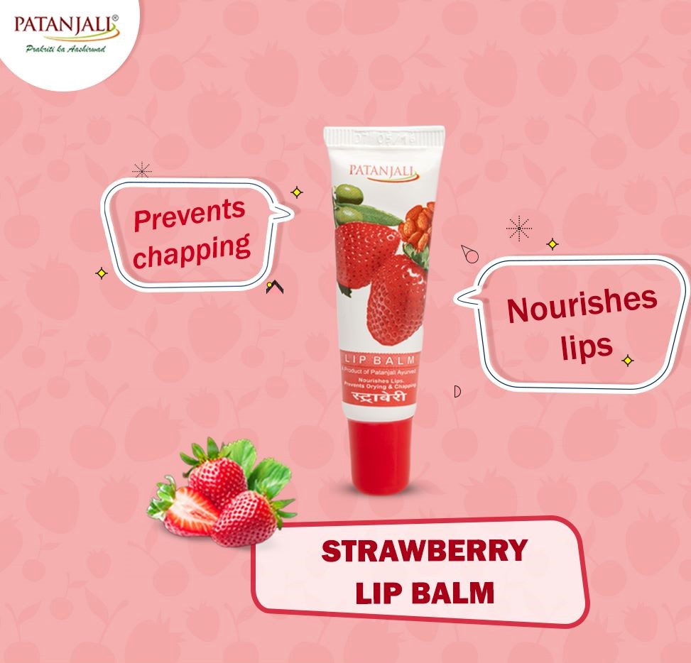 Ayurveda Zdes, Бальзам для губ Патанджалі 10 г Полуниця, Lip balm Strawberry Patanjali, Бальзам для губ Патанджали Клубника, Аюрведа Здесь Ayurveda Zdes, Бальзам для губ Патанджалі 10 г Полуниця, Lip balm Strawberry Patanjali, Бальзам для губ Патанджали Клубника, Аюрведа Здесь